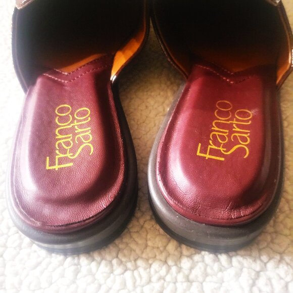 Franco Sarto Women's Boccaslide Clog in Bordeaux - Size 6 - Picture 6 of 9